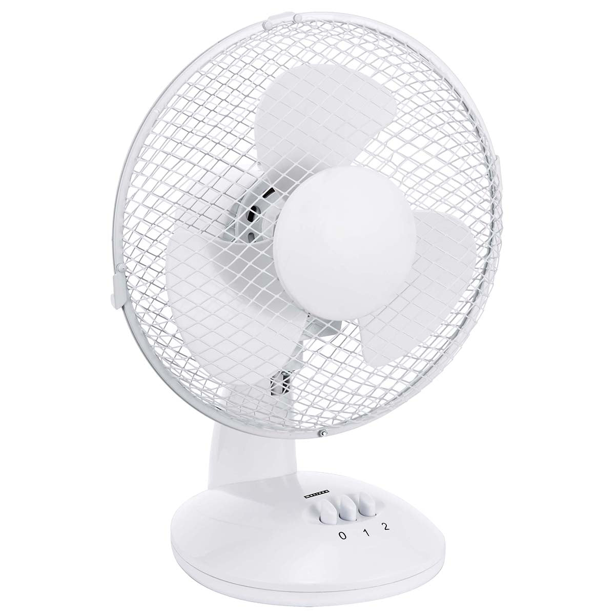 Tischventilator 23cm 25W Weiß