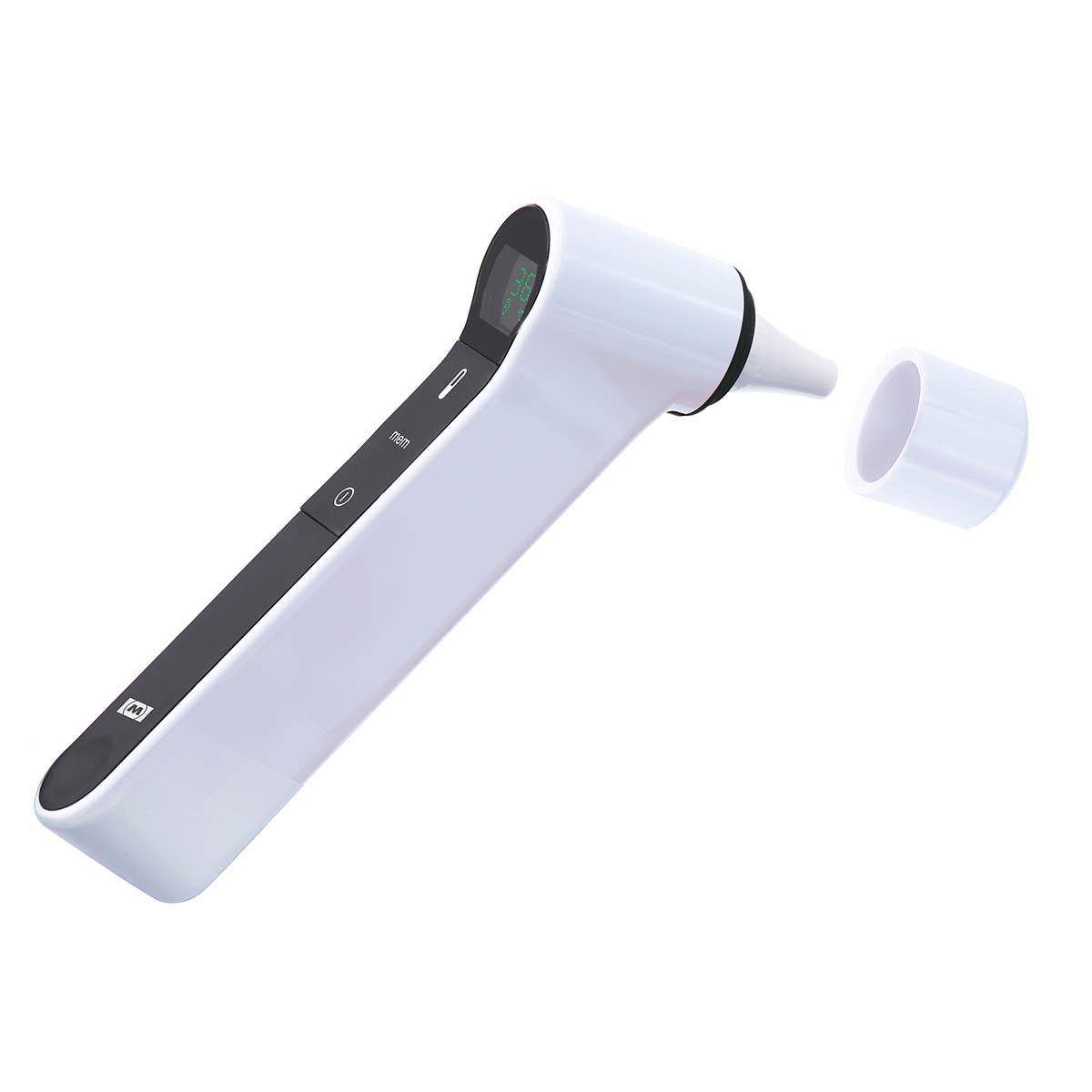 2 in 1 Digitales Ohr-/Vorderkopf-Thermometer Weiß