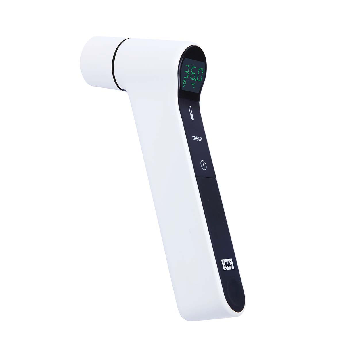 2 in 1 Digitales Ohr-/Vorderkopf-Thermometer Weiß