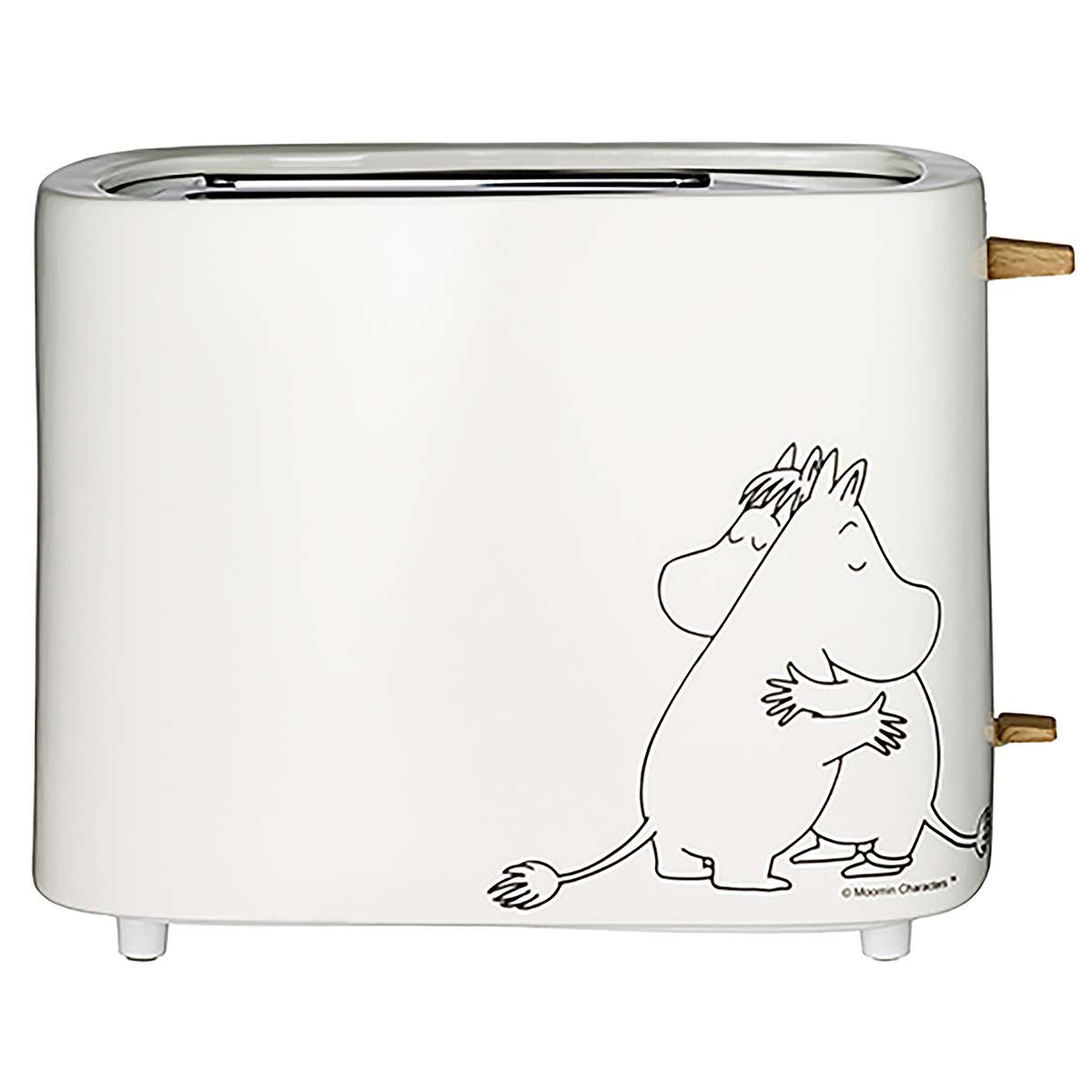 Keramik-Toaster, 2 Scheiben, 875W, weiß