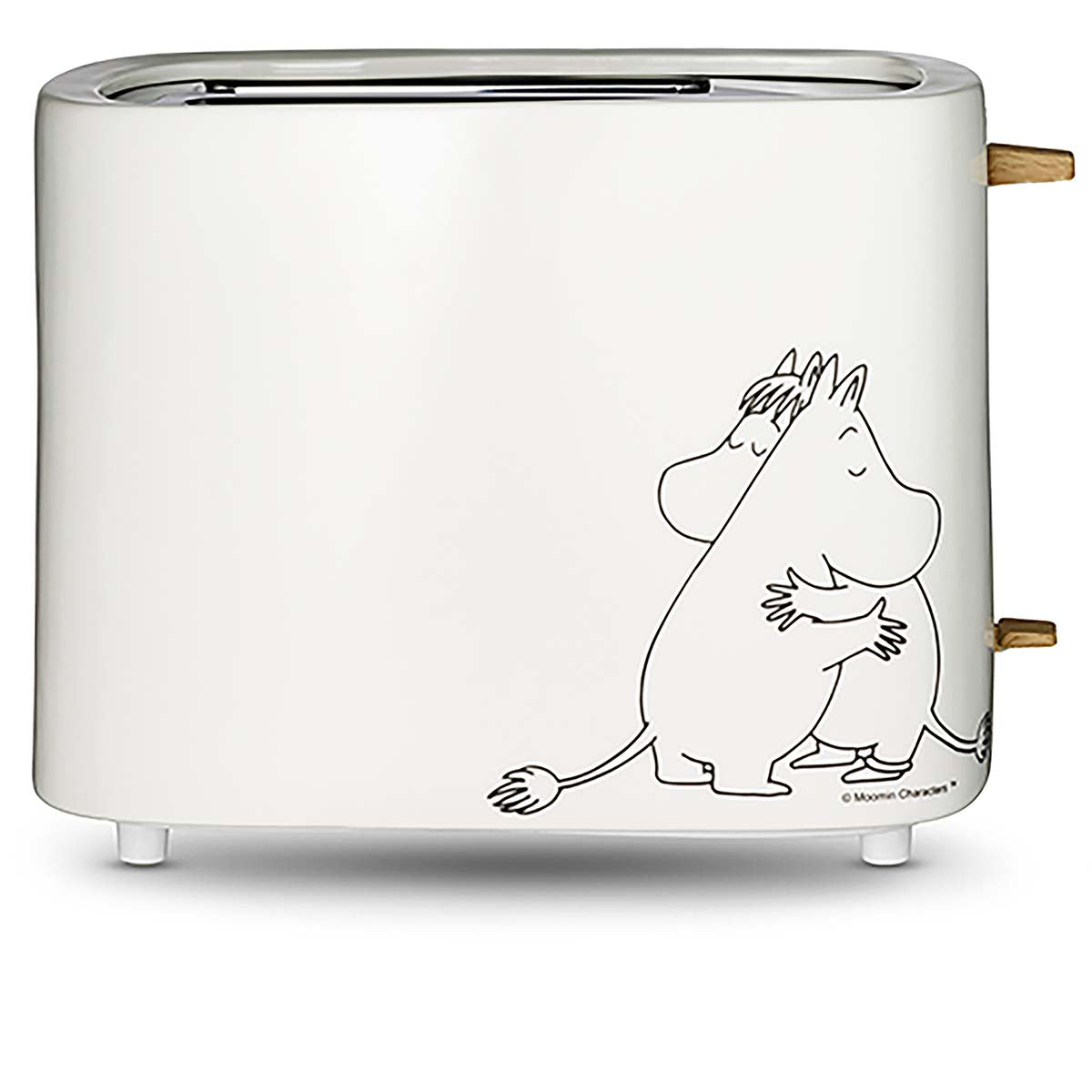 Keramik-Toaster, 2 Scheiben, 875W, weiß
