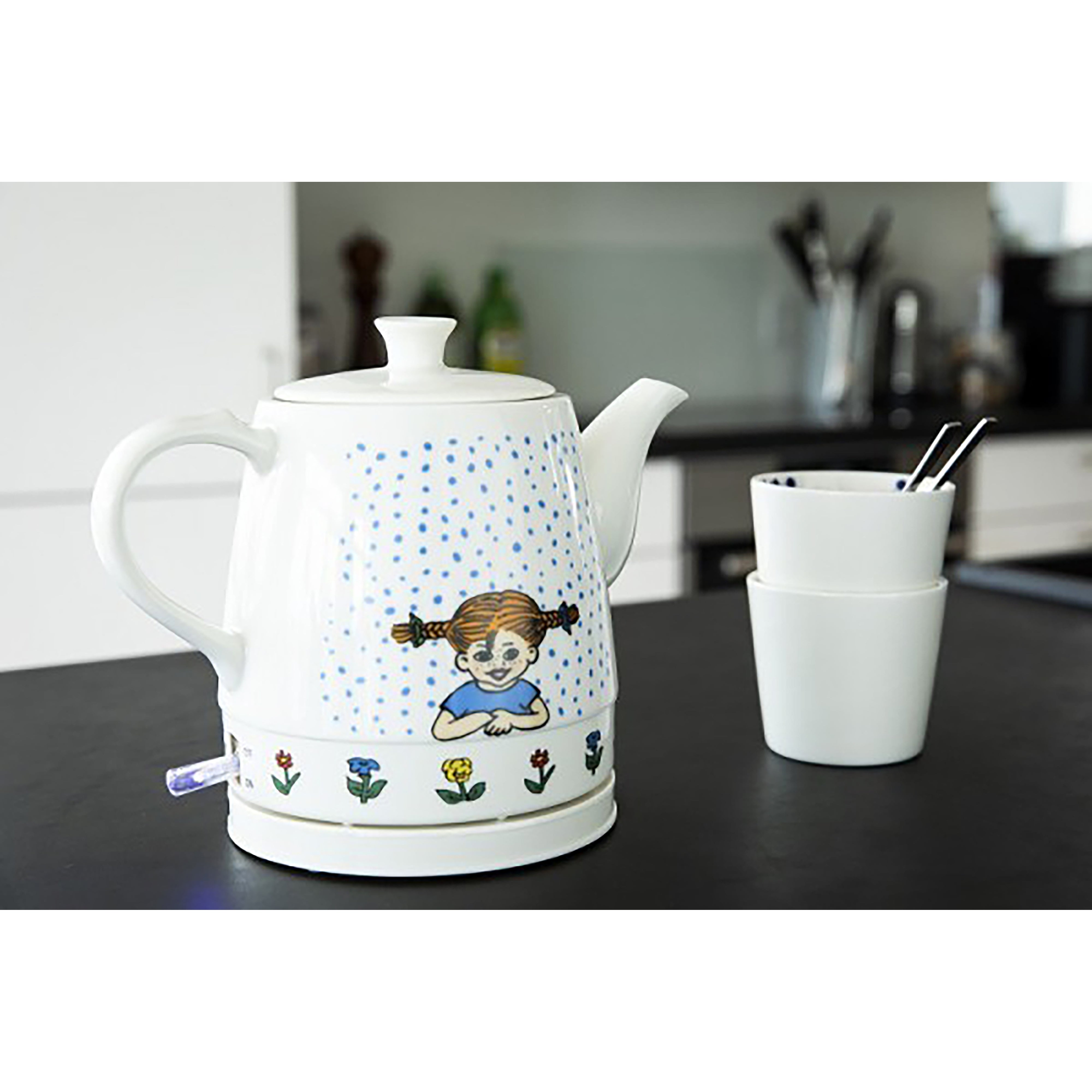 Keramik-Wasserkocher, 0,8L, 1750W, Pippi-Design