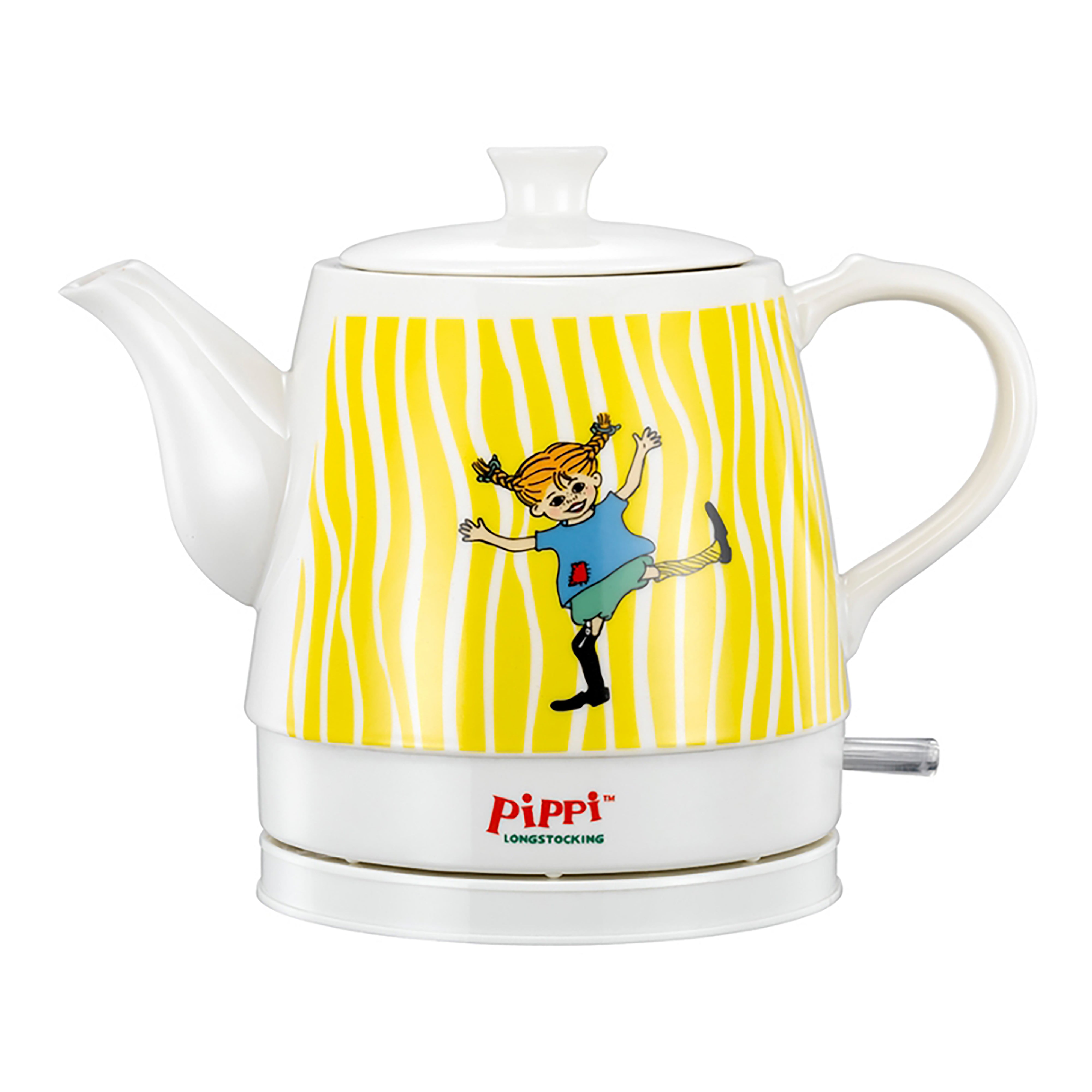 Pippi Langstrumpf Keramik-Wasserkocher - 0,8 Liter - Happy Pippi Design