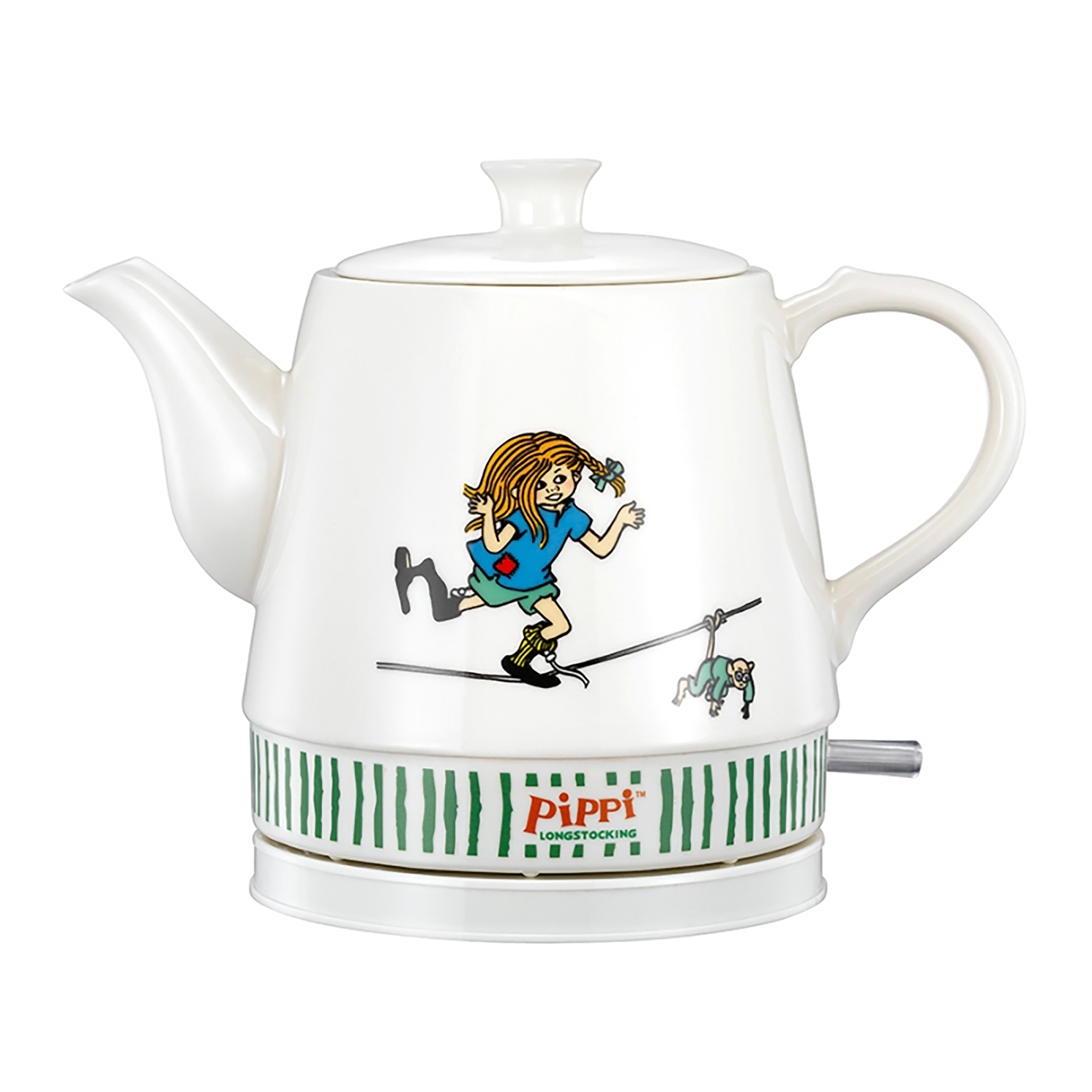 Keramik-Wasserkocher - 0,8 Liter - Pippi-Circus-Design