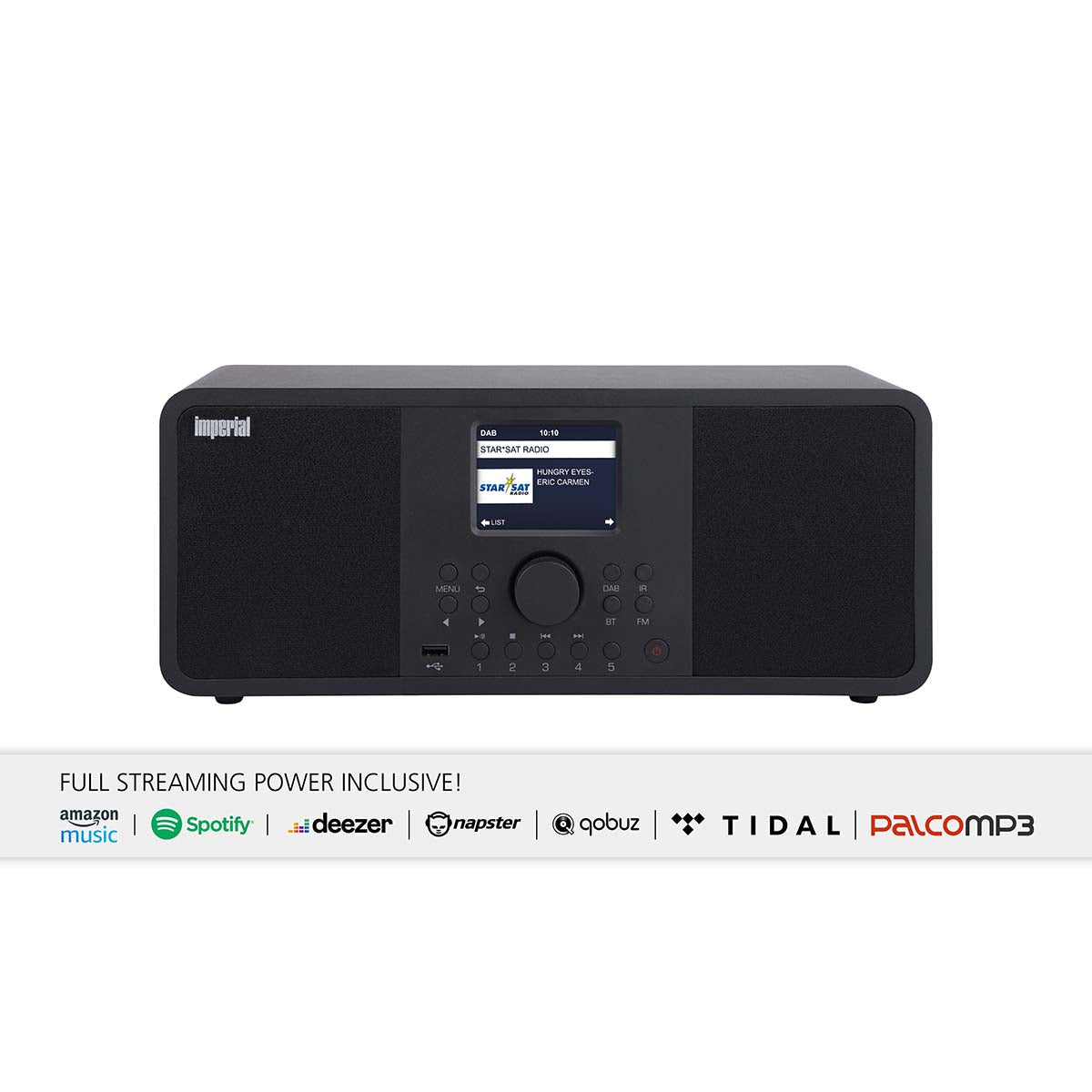 Imperial DABMAN i205 Hybrid-Stereo-Radio für Internet / DAB+ / FM Schwarz