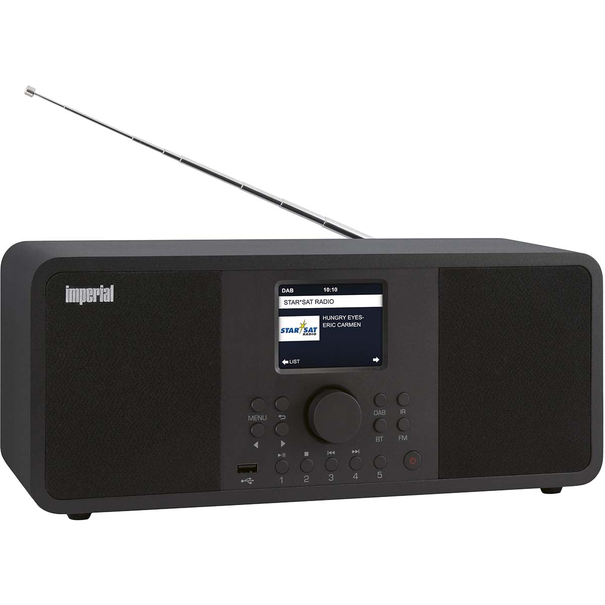 Imperial DABMAN i205 Hybrid-Stereo-Radio für Internet / DAB+ / FM Schwarz