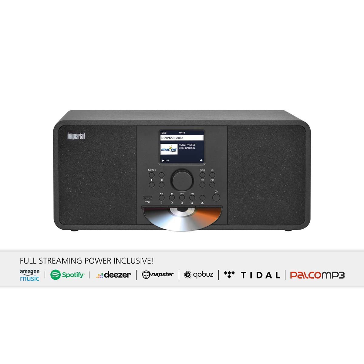 IMPERIAL DABMAN i205 CD Schwarz DAB+ / FM / INTERNET / BLUETOOTH