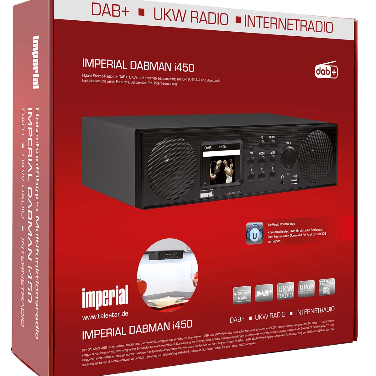 IMPERIAL DABMAN i450 Schwarz DAB+ / FM / INTERNET /BLUETOOTH