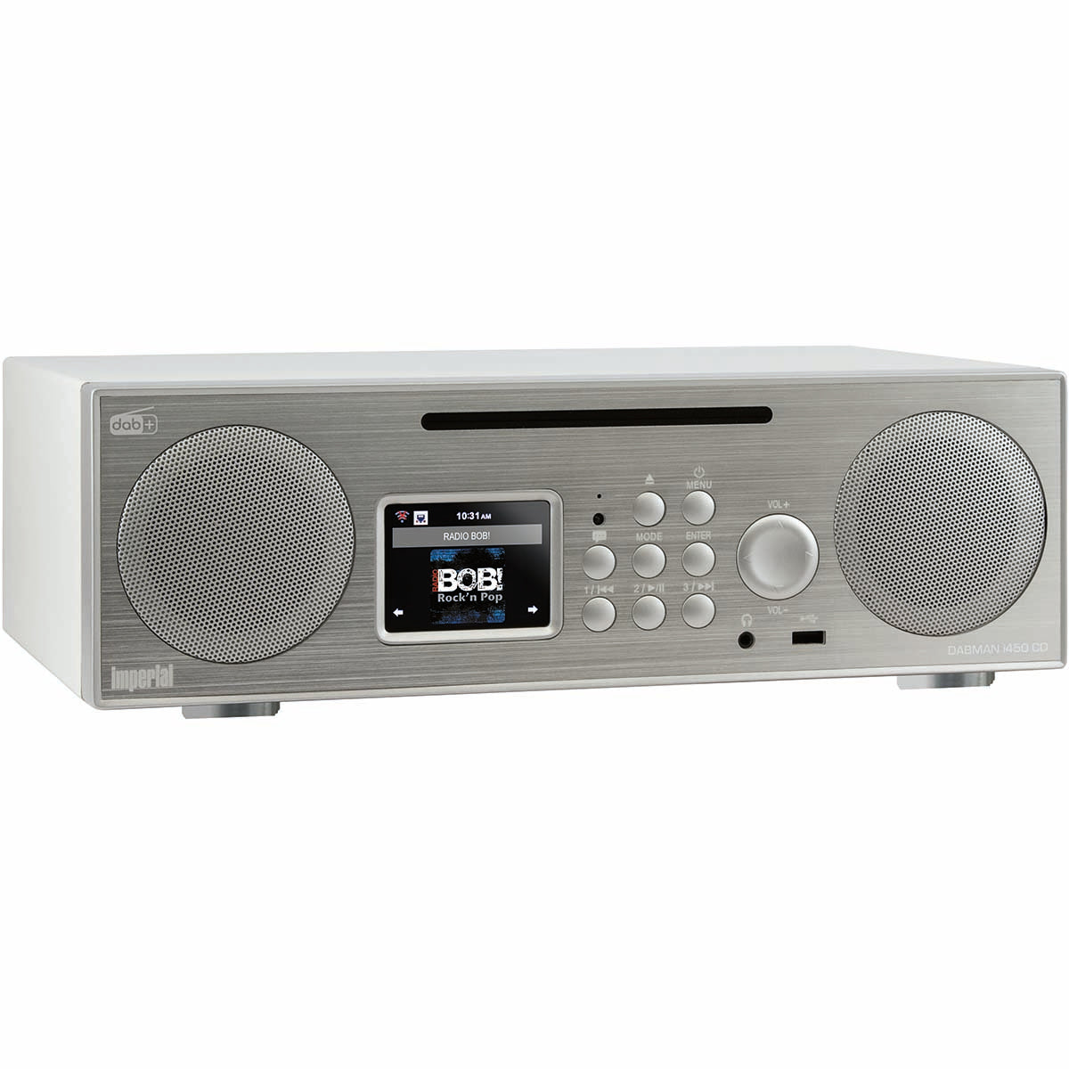 IMPERIAL DABMAN i450 CD Weiß-Silber DAB+ / FM / INTERNET / BLUETOOTH