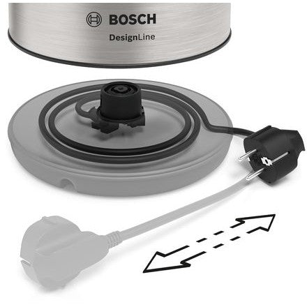 Bosch Wasserkocher 1,7 l *Edelstahl/schwarz*