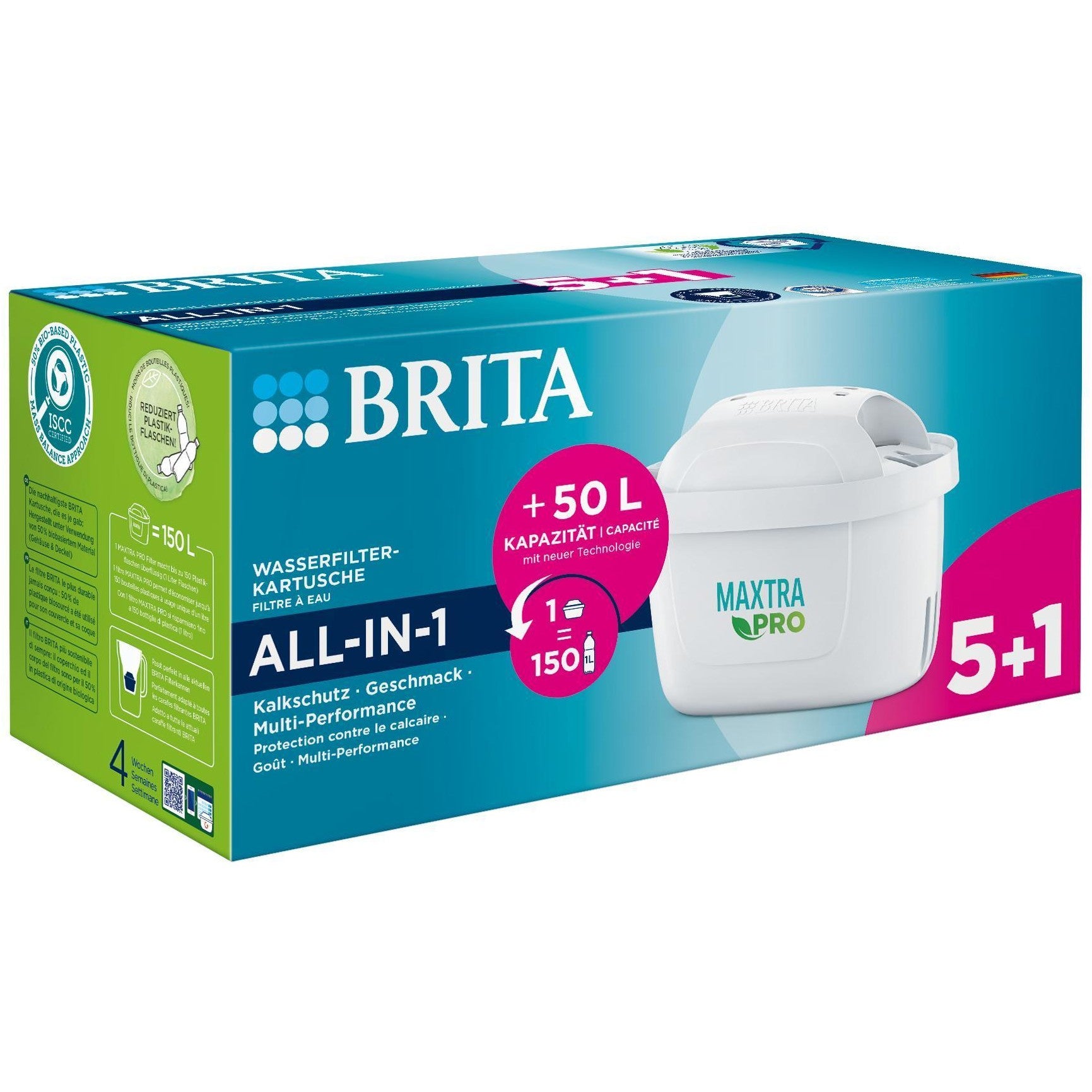 BRITA Tischwasserfilter Maxtra Pro Filterkartusche 6er-Pack