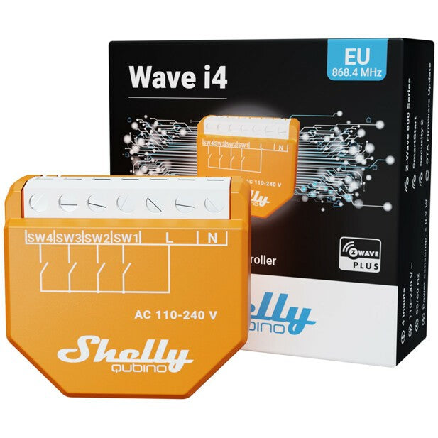 Shelly Relais "Wave i4" Szenenaktivierer Z-Wave