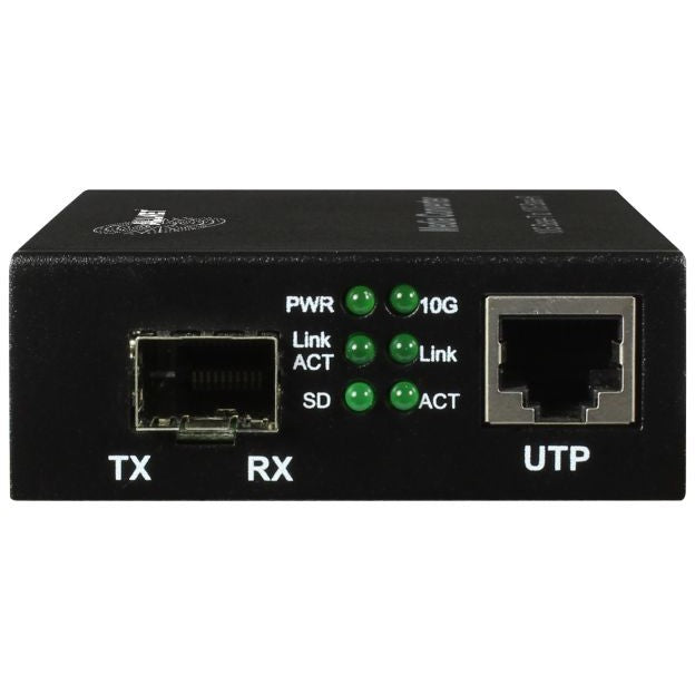 Z ALLNET Medienkonverter 10GBASE-T auf 10GBASE-SX/LX Single-/Multimode SFP+ Mini-GBIC Anschluss ALL-MC109-SFP+