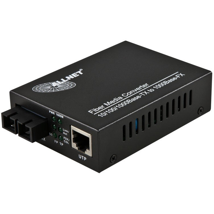 Z ALLNET Medienkonverter 10/100/1000BASE-T auf 1000BASE-SX Gigabit Multimode SC Anschluss ALL-MC103G-SC-MM