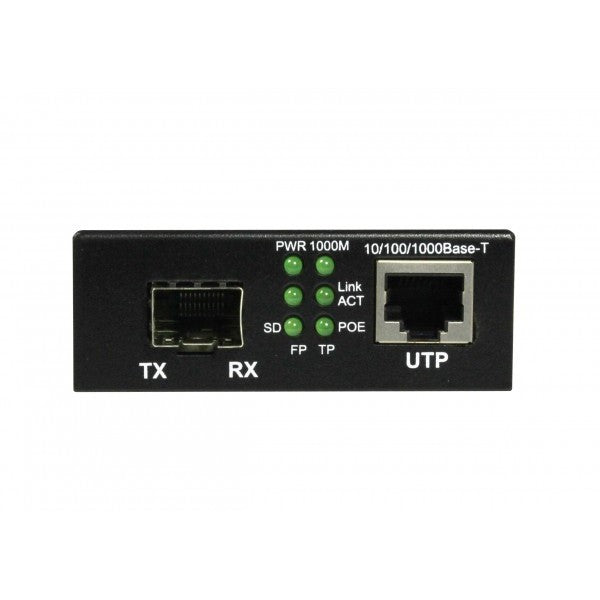 Z ALLNET Medienkonverter PoE (15,4W/30W) auf 1000BASE-SX/LX Single-/ Multimode SFP Mini-GBIC Anschluss ALL-MC202P-SFP1-PoE