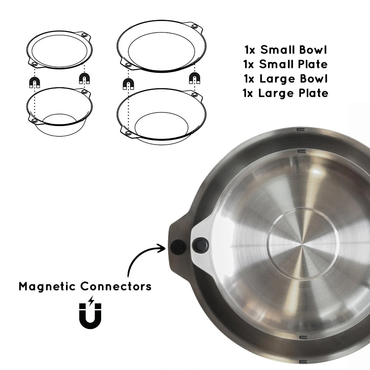 Full-Windsor Magware Bowls-Plates (Single Set)