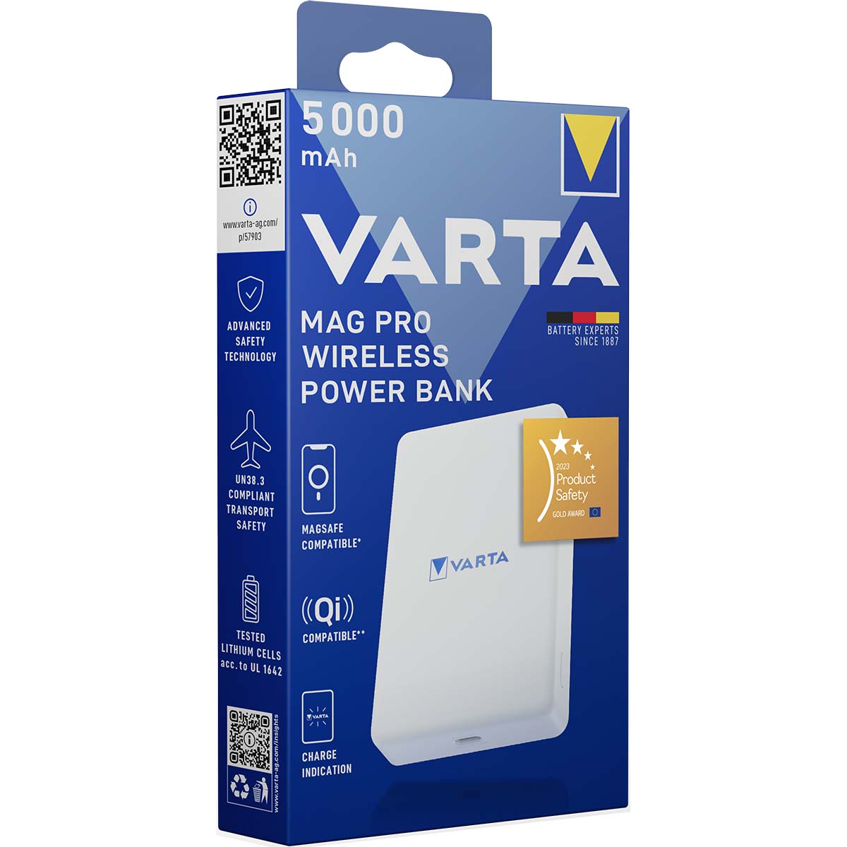 Mag Pro Wireless Power Bank 5.000mAh - Weiße Edition