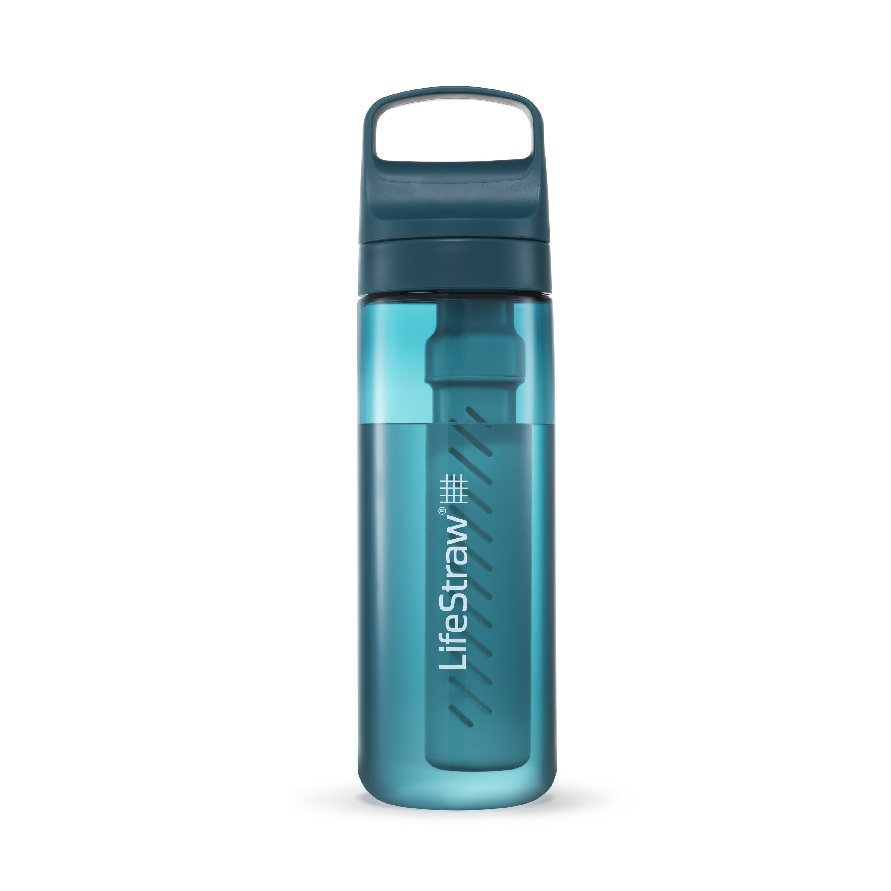 LifeStraw Go 650ml (laguna teal) - Trinkflasche macht aus Schmutzwasser Trinkwasser