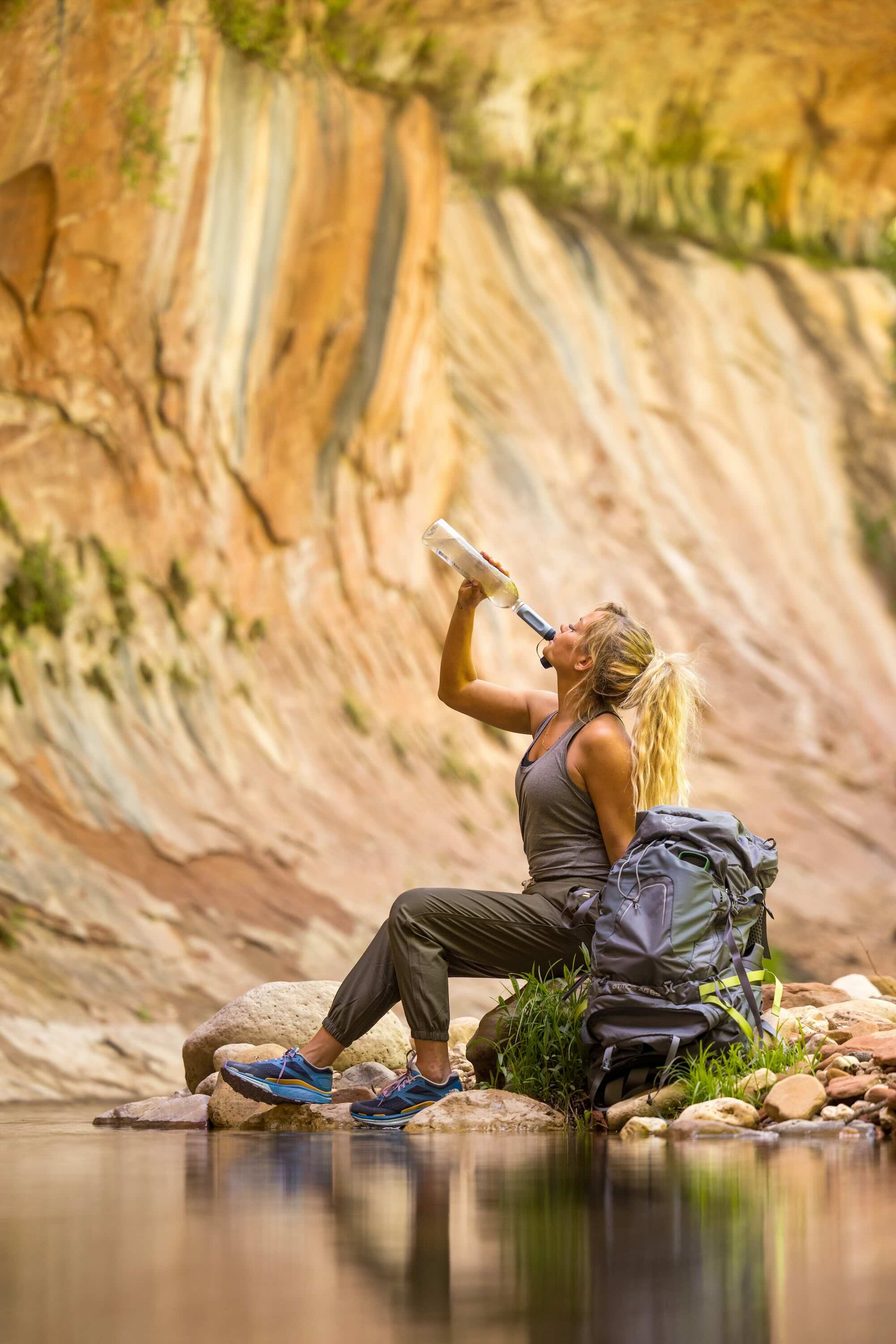 LifeStraw Peak Solo - Ultraleichter und PET-Flaschen kompatibler Wasserfilter von LifeStraw