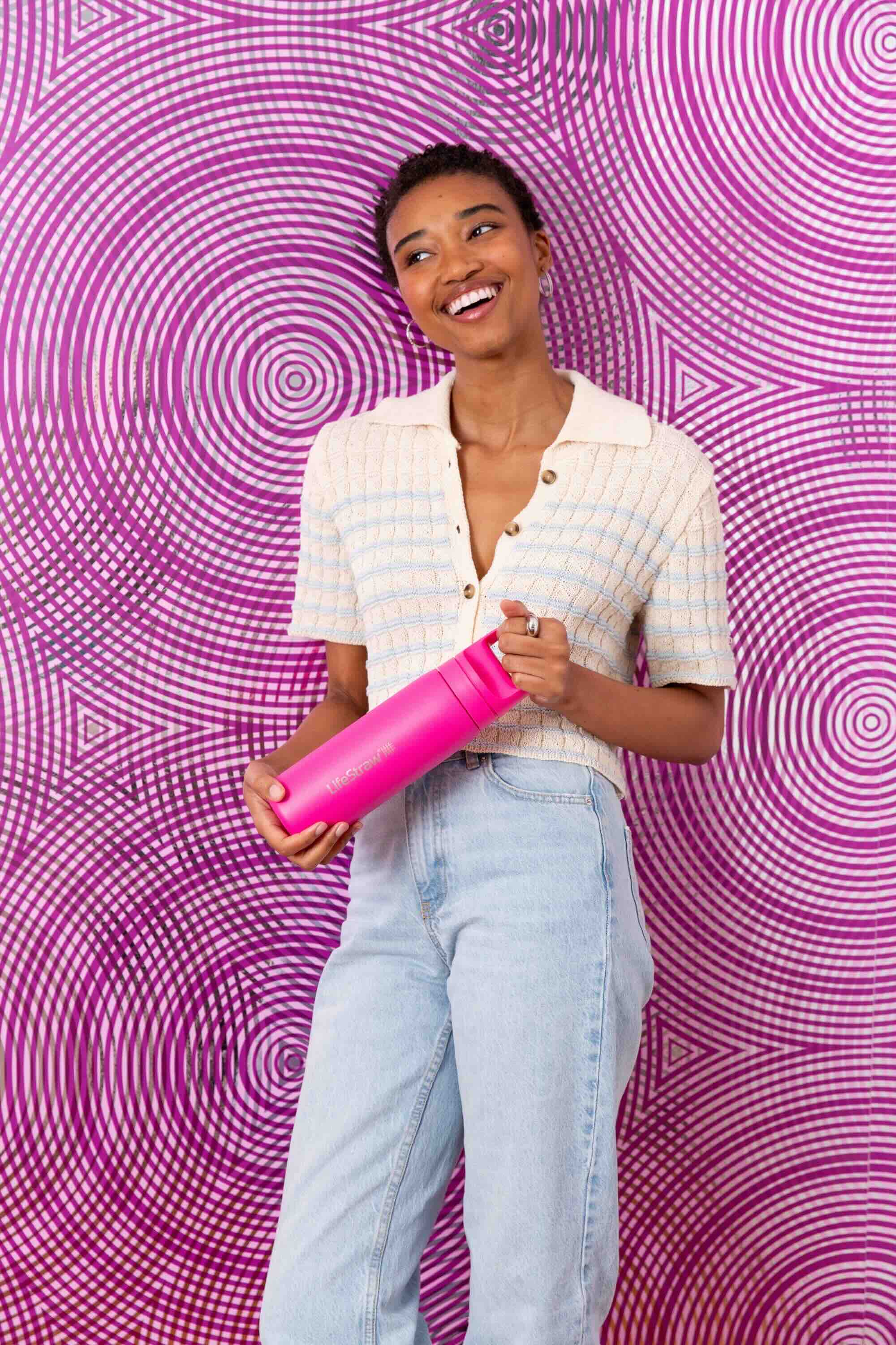LifeStraw Go Steel 500ml (orchid pink)