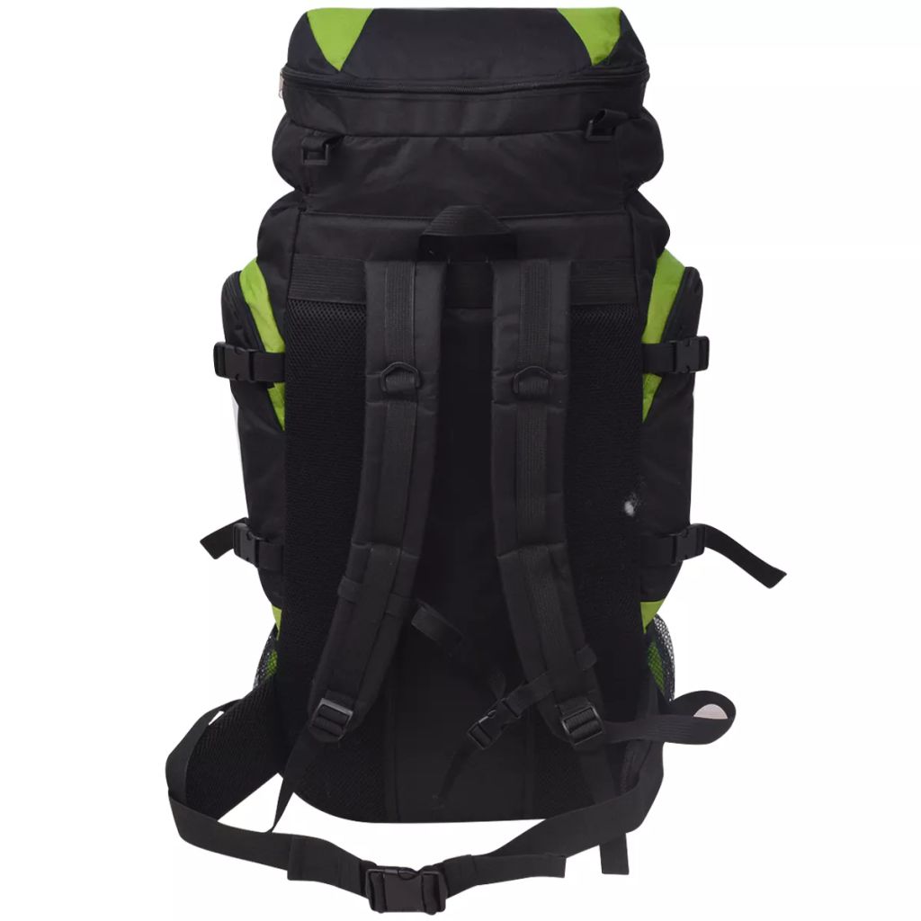 vidaXL Wanderrucksack XXL 75 L schwarz und grün