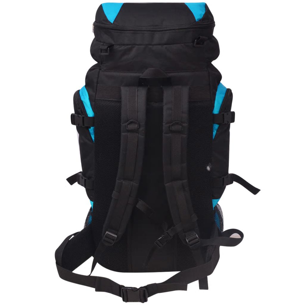 vidaXL Wanderrucksack XXL 75 L schwarz und blau