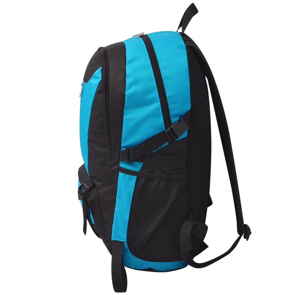 vidaXL Wanderrucksack 40 L Schwarz und Blau