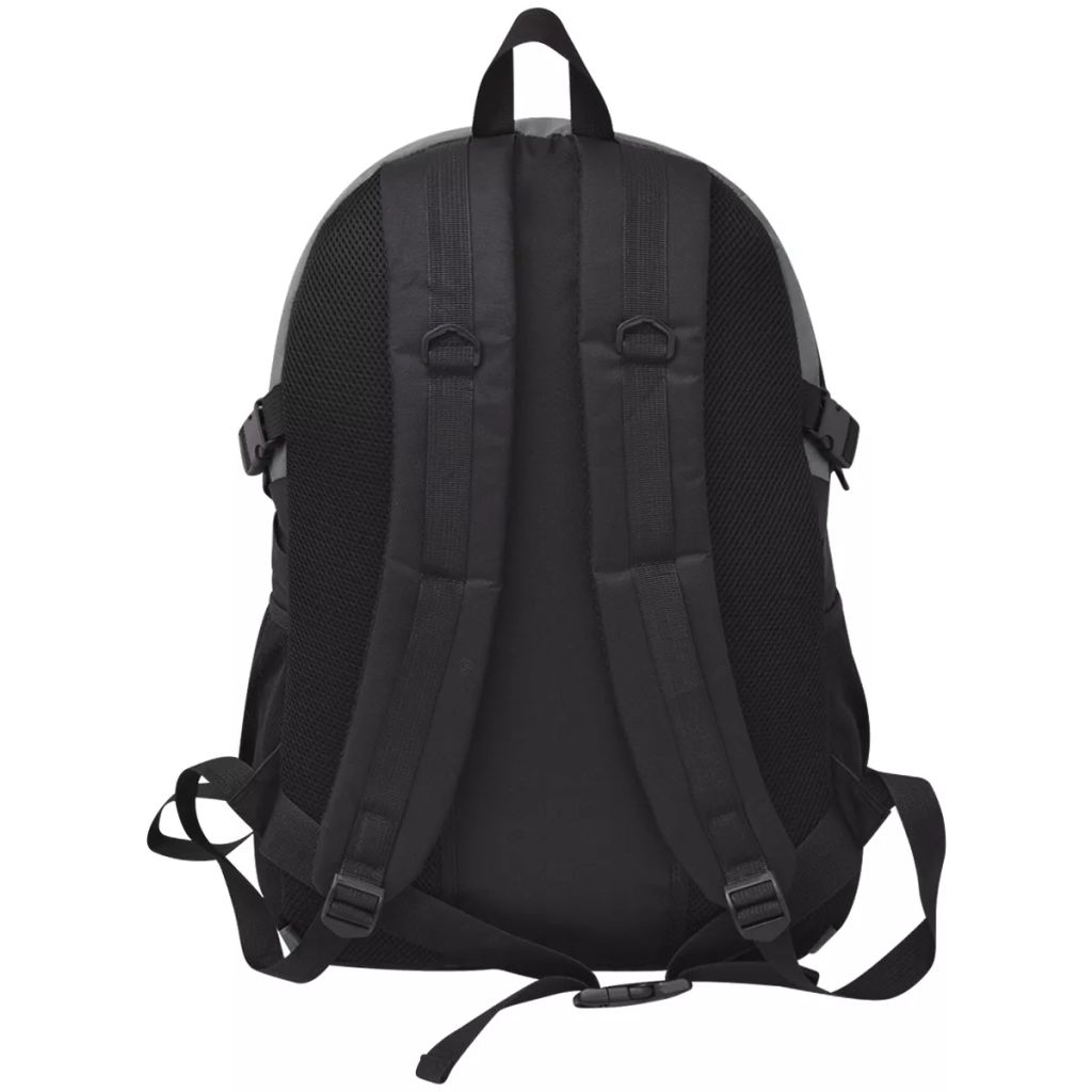 vidaXL Wanderrucksack 40 L Schwarz und Grau