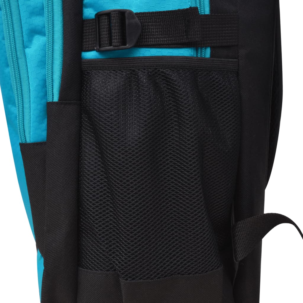 vidaXL Schulrucksack 40 L Schwarz und Blau