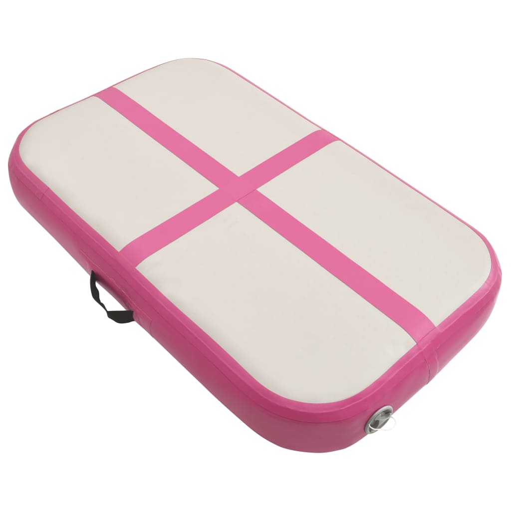 vidaXL Aufblasbare Gymnastikmatte mit Pumpe 60x100x10 cm PVC Rosa