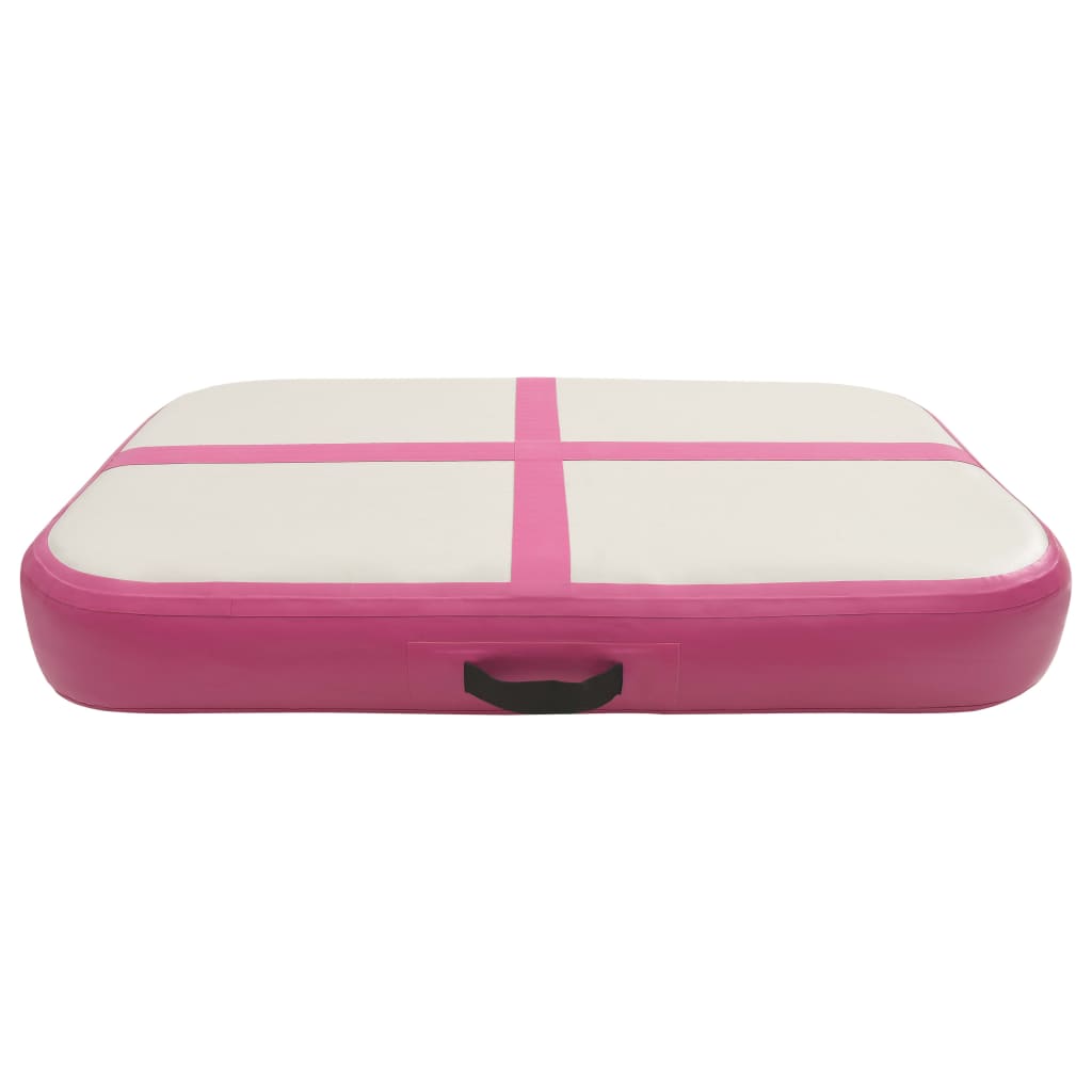 vidaXL Aufblasbare Gymnastikmatte mit Pumpe 60x100x10 cm PVC Rosa