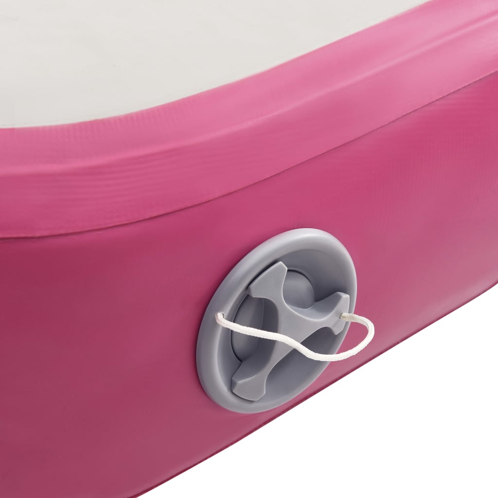 vidaXL Aufblasbare Gymnastikmatte mit Pumpe 60x100x20 cm PVC Rosa