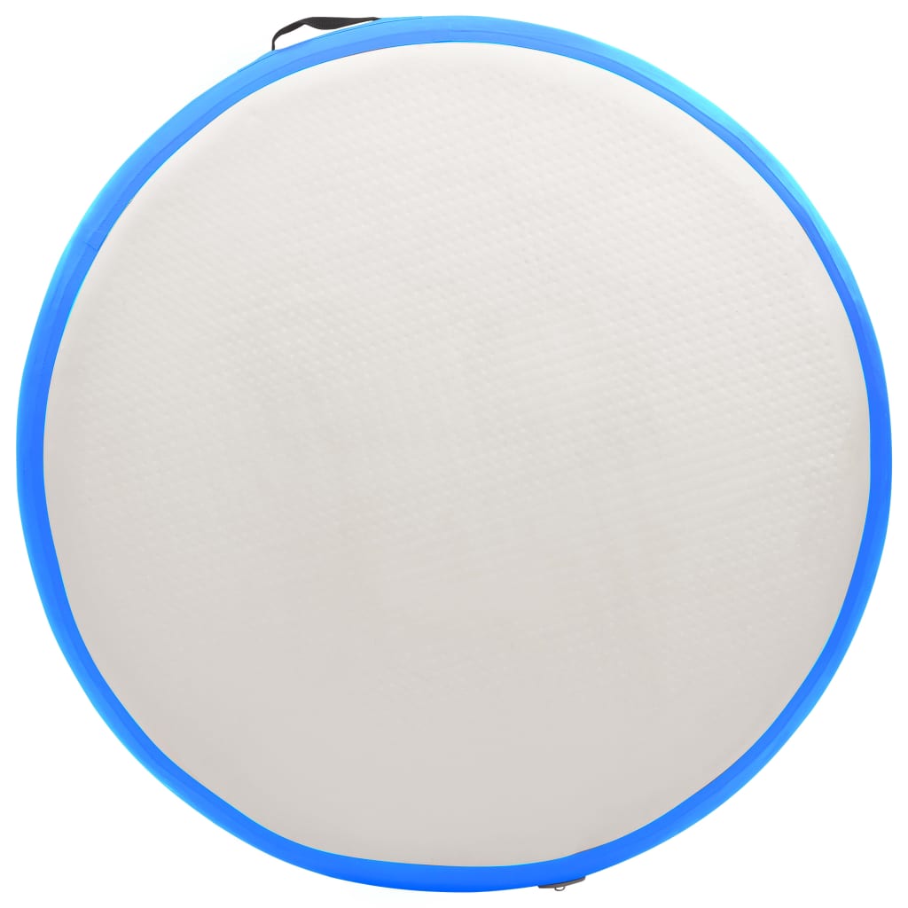 vidaXL Aufblasbares Gymnastik-Kissen mit Pumpe 100x100x10 cm PVC Blau