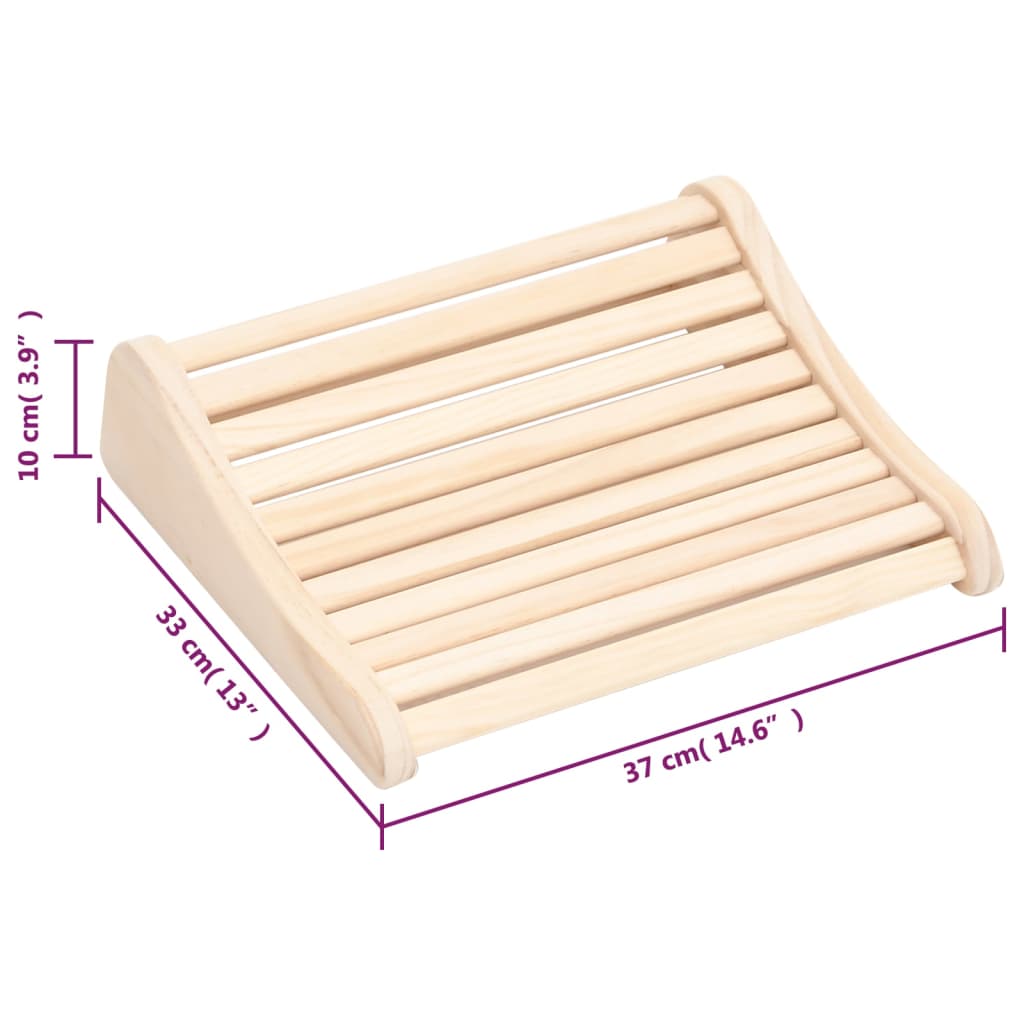 vidaXL Sauna-Kopfstütze Massivholz Kiefer