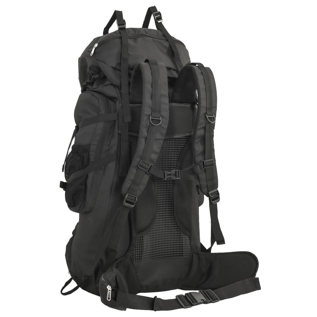 vidaXL Wanderrucksack Schwarz 60 L Oxford-Gewebe