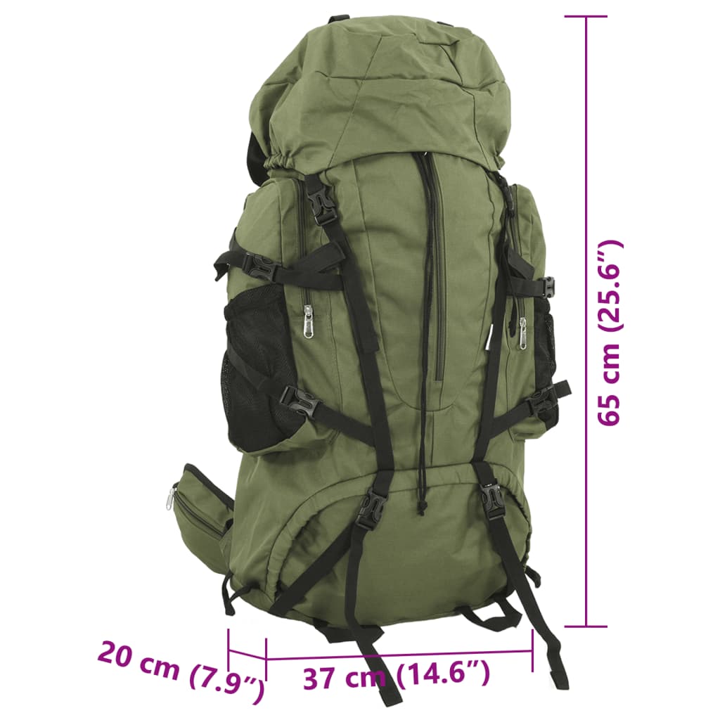 vidaXL Wanderrucksack Armeegrün 60 L Oxford-Gewebe