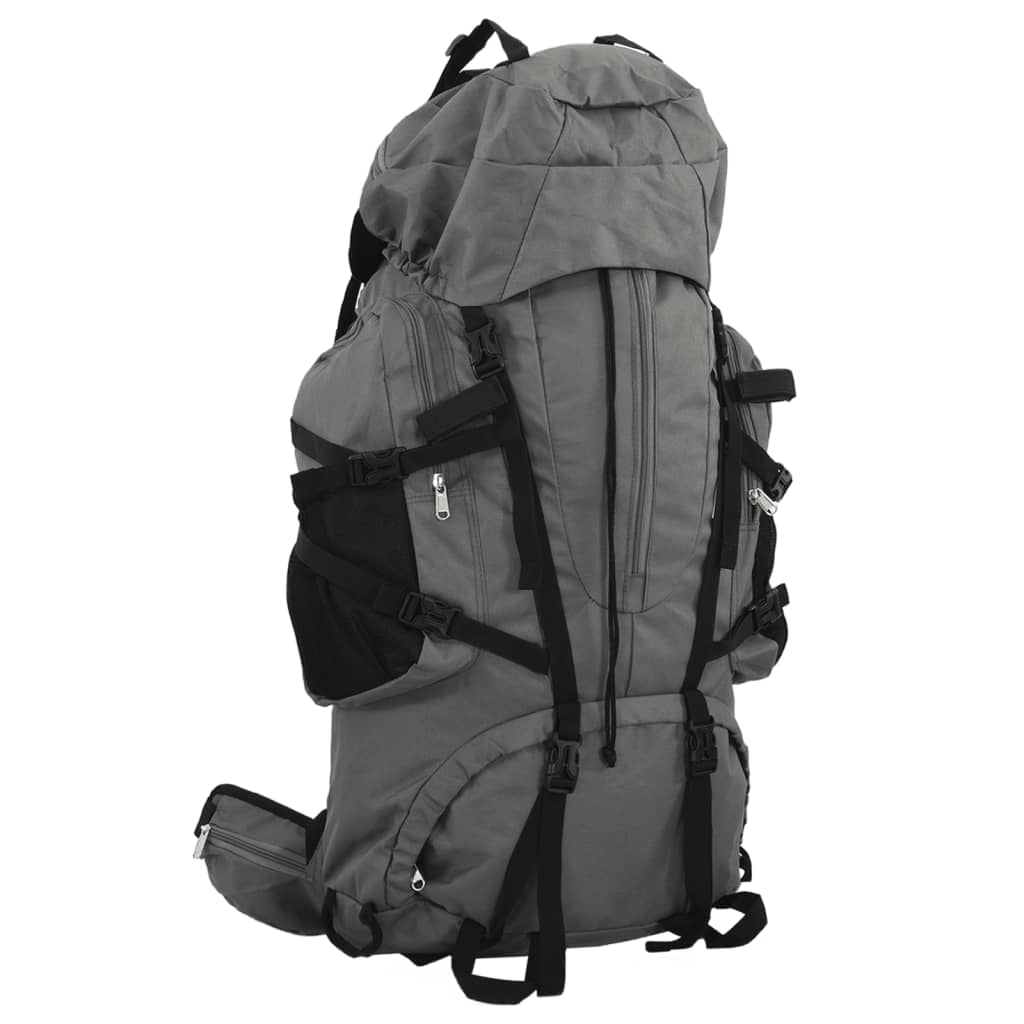 vidaXL Wanderrucksack Grau 80 L Oxford-Gewebe