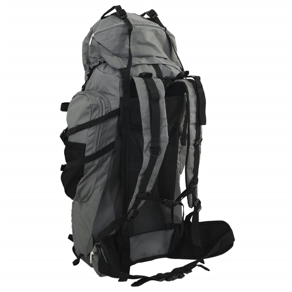 vidaXL Wanderrucksack Grau 80 L Oxford-Gewebe