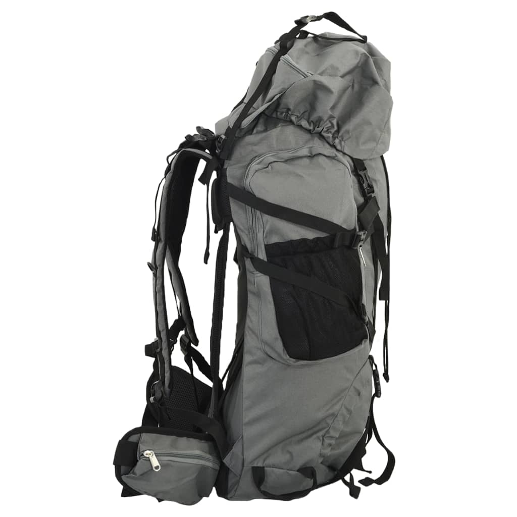 vidaXL Wanderrucksack Grau 100 L Oxford-Gewebe