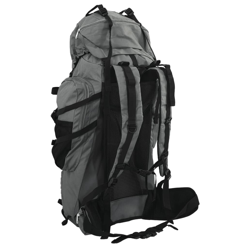 vidaXL Wanderrucksack Grau 100 L Oxford-Gewebe