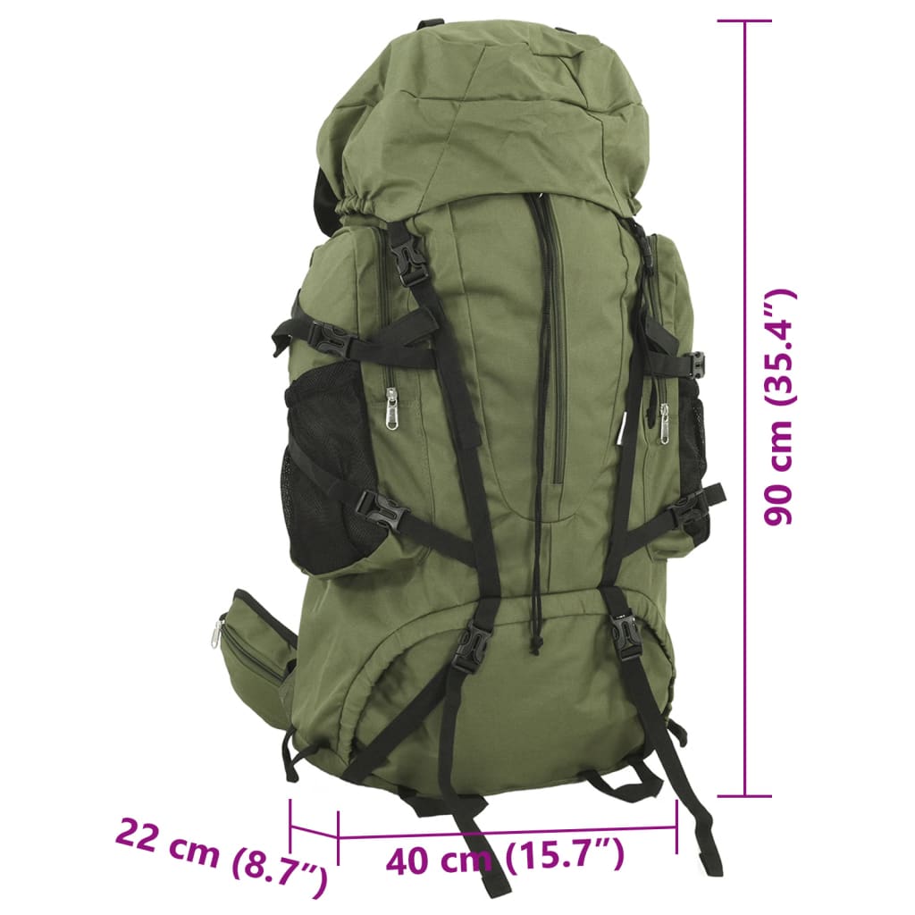 vidaXL Wanderrucksack Armeegrün 100 L Oxford-Gewebe