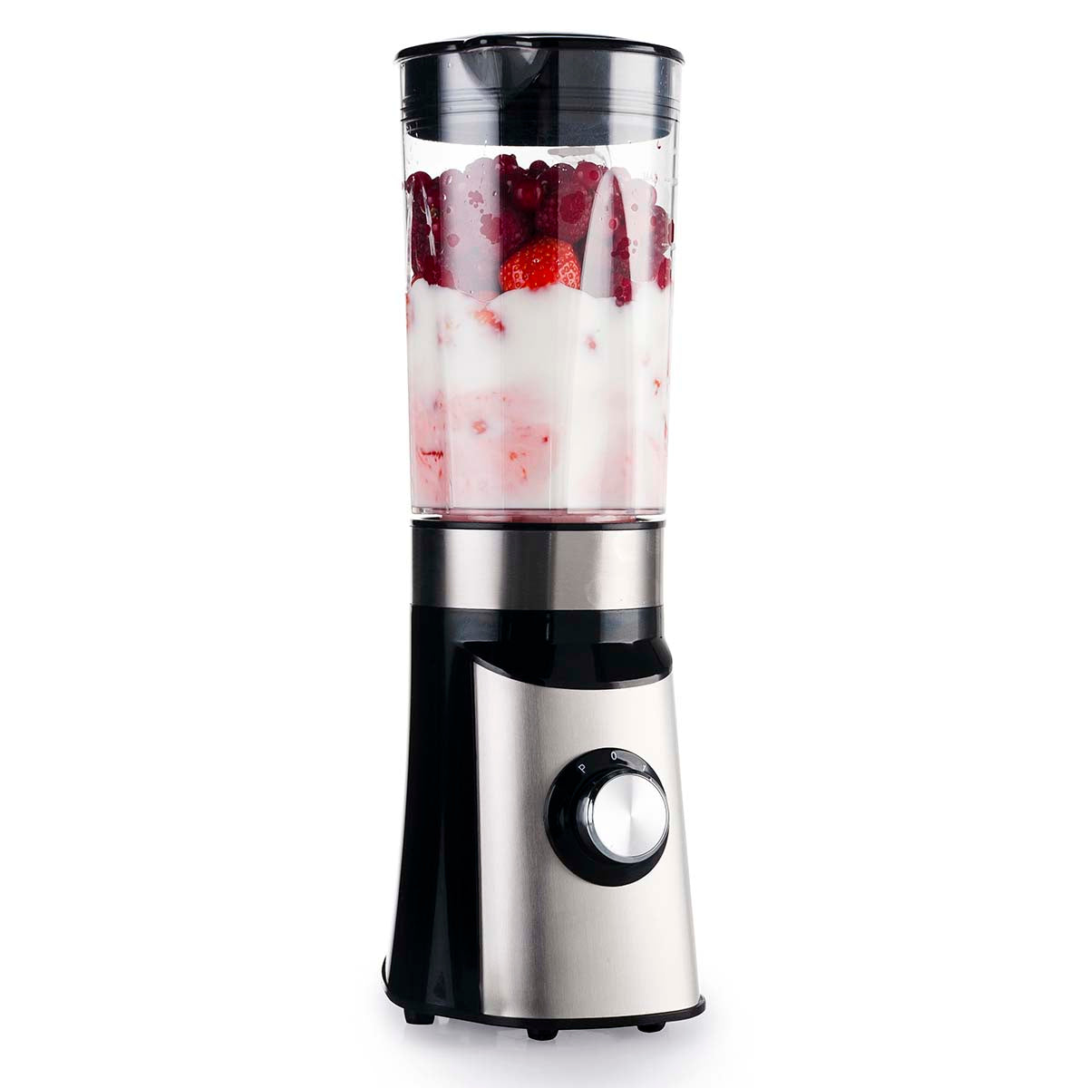 Smoothie-to-go pro Trinkbecher Comfortjuicer 450 ml für Schule, Arbeit oder Fitnessstudio - Schwarz