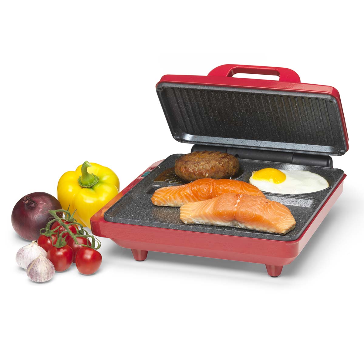 Kontakt und Tisch Multi Grill / Comfortcook für Fleisch, Fisch, Gemüse, Pfannkuchen oder Eier