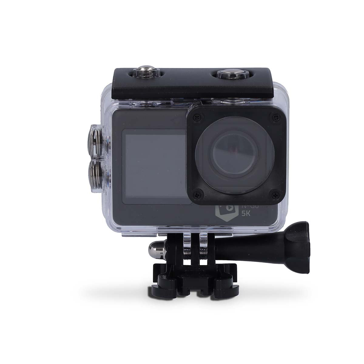 Action Cam | Dualer Bildschirm | 5K@30fps | 16 MPixel | Wasserdicht bis: 30.0 m | 80 min | Wi-Fi | App erhältlich für: Android™ / IOS | Inkl. halterung | Schwarz