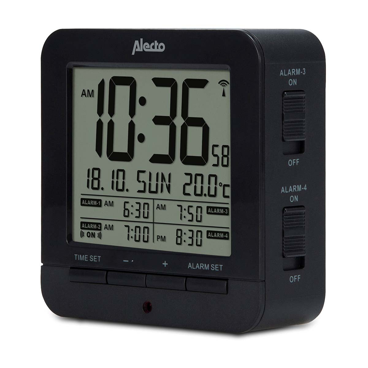 Wecker mit Thermometer