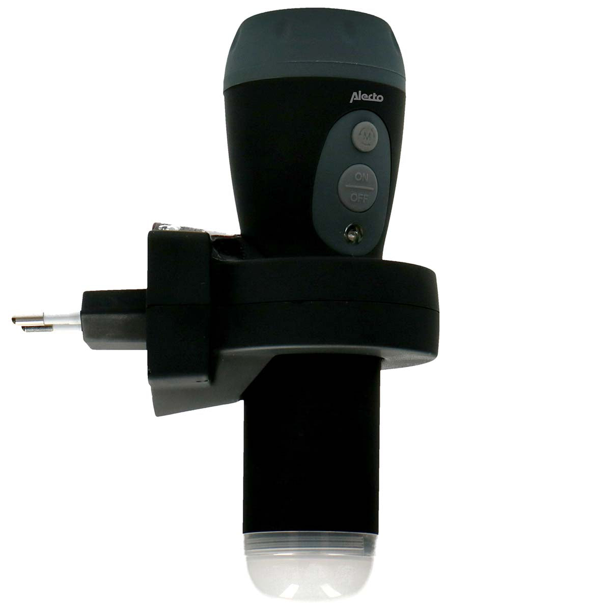 Wiederaufladbare LED-Taschenlampe Schwarz