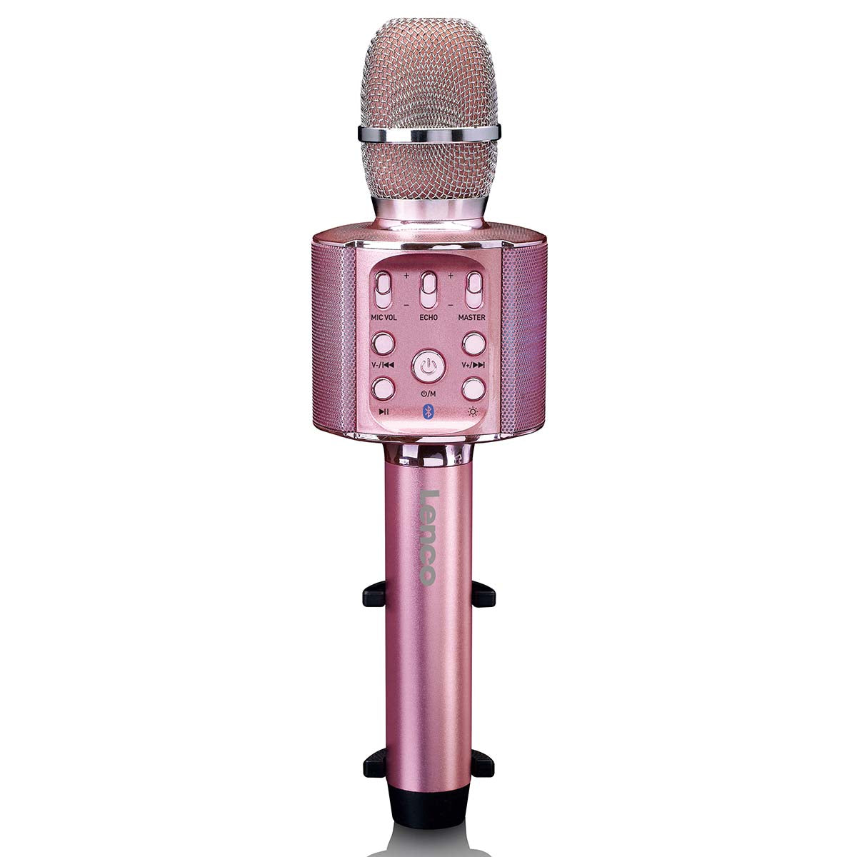 Bluetooth® Karaoke-Mikrofon mit Lautsprecher und Beleuchtung Pink