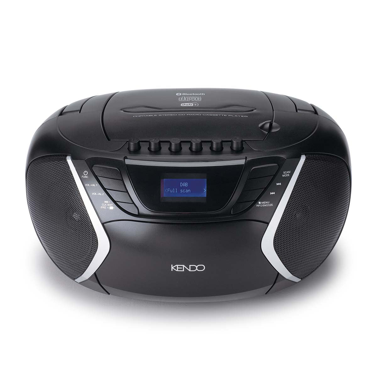 Boombox with DAB+, FM, BT, cassette