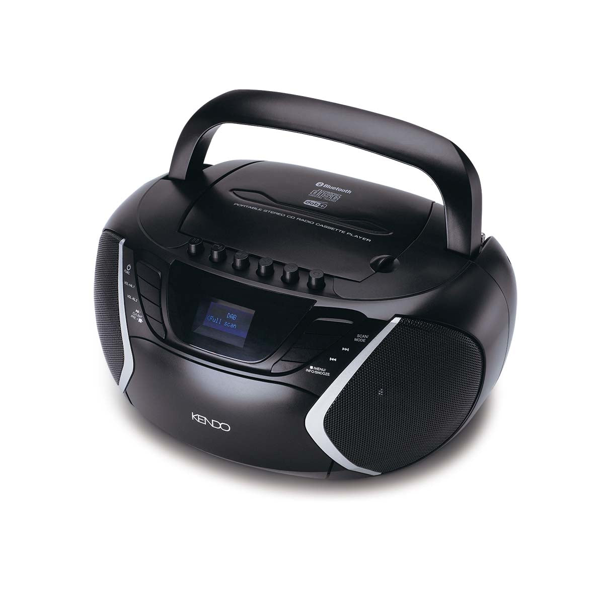 Boombox with DAB+, FM, BT, cassette