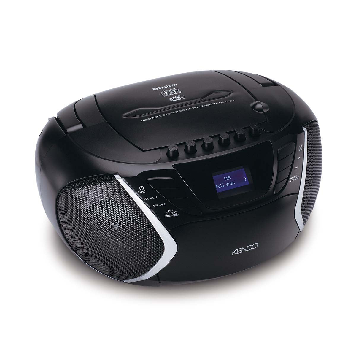 Boombox with DAB+, FM, BT, cassette